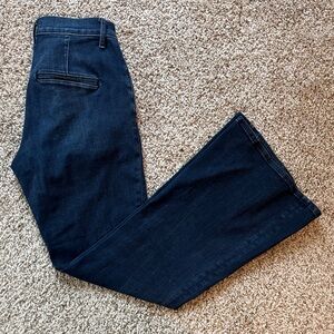 Express Women's Dark Blue Flare Jeans